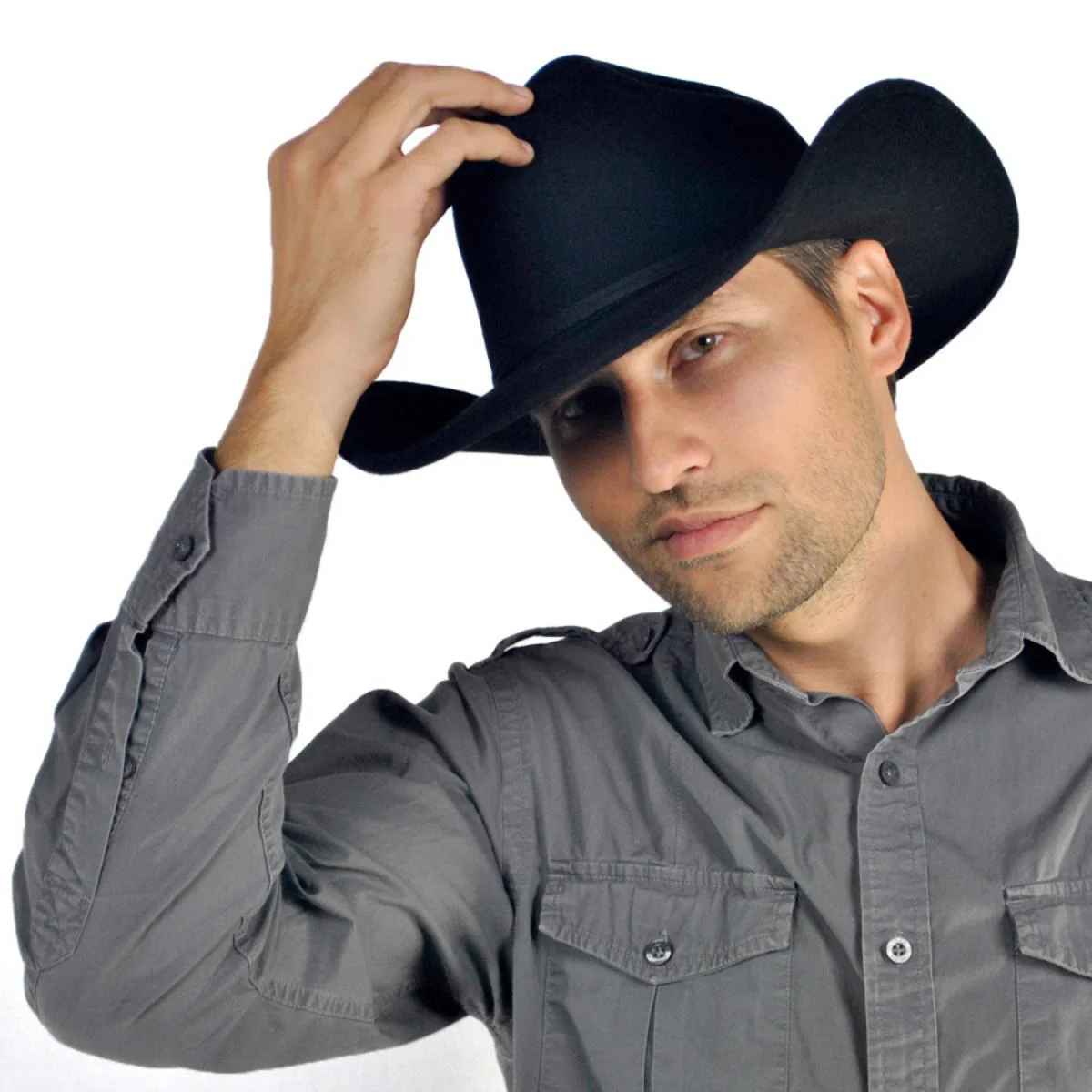 Wool Felt Western Hat - Image 8